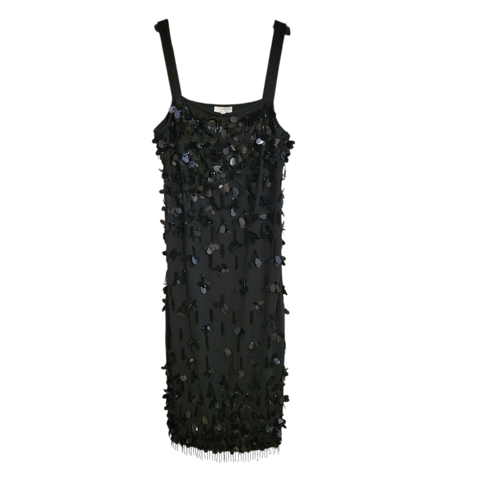 Joie Black Sequin Midi Dress